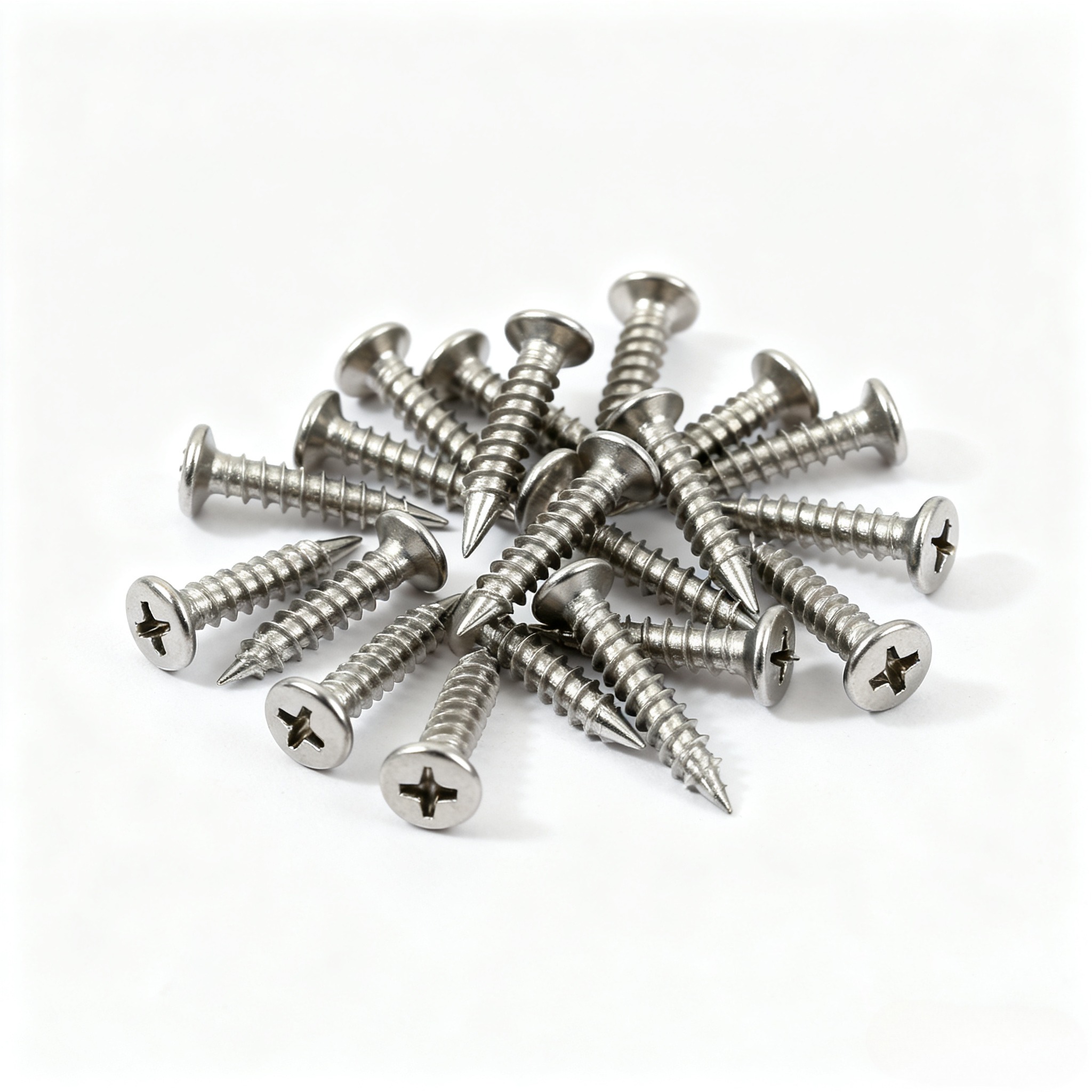 Stainless steel self tapping screws (set of 100, M4x10mm)